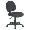 Black Fabric Sculptured Task Chair Without Arms 1 Black Fabric Sculptured Task Chair Without Arms -CYMAX Sales 472744 L