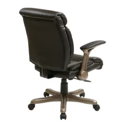 Bonded Leather Office Chair In Cocoa Brown And Espresso 15 Bonded Leather Office Chair In Cocoa Brown And Espresso -CYMAX Sales 472827 6 L