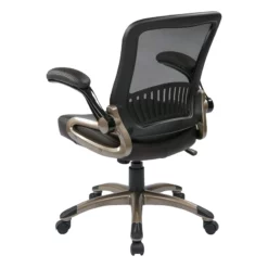 Screen Back And Bonded Leather Seat Managers Chair In Espresso -CYMAX Sales 472832 13 L