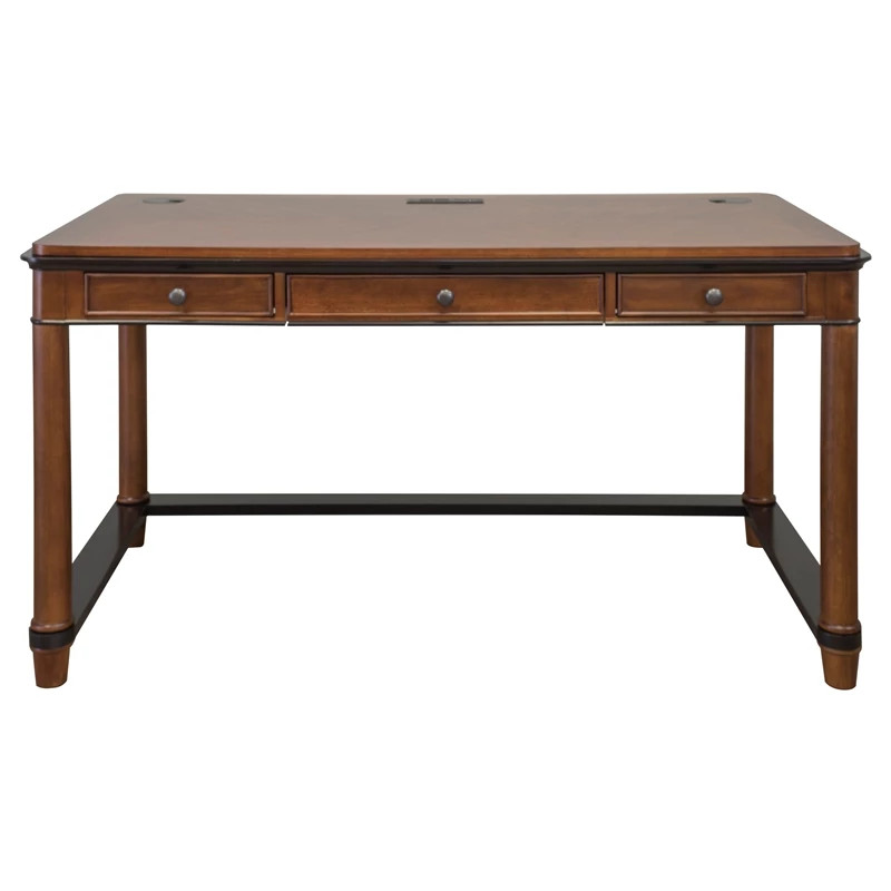 Martin Furniture Kensington Wood Laptop Writing Desk In Warm Fruitwood Brown 8 Martin Furniture Kensington Wood Laptop Writing Desk In Warm Fruitwood Brown - Image 6