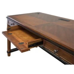 Martin Furniture Kensington Wood Laptop Writing Desk In Warm Fruitwood Brown 15 Martin Furniture Kensington Wood Laptop Writing Desk In Warm Fruitwood Brown -CYMAX Sales 481392 11 L