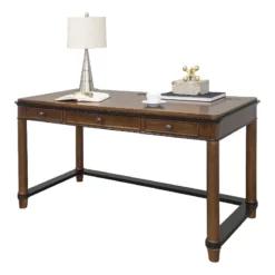Martin Furniture Kensington Wood Laptop Writing Desk In Warm Fruitwood Brown