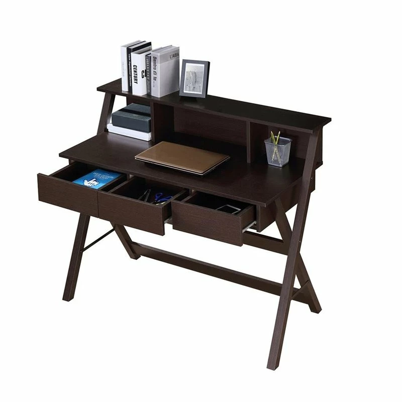 Techni Mobili Fashionable Workstation With Shelf And Storage In Wenge 8 Techni Mobili Fashionable Workstation With Shelf And Storage In Wenge - Image 6