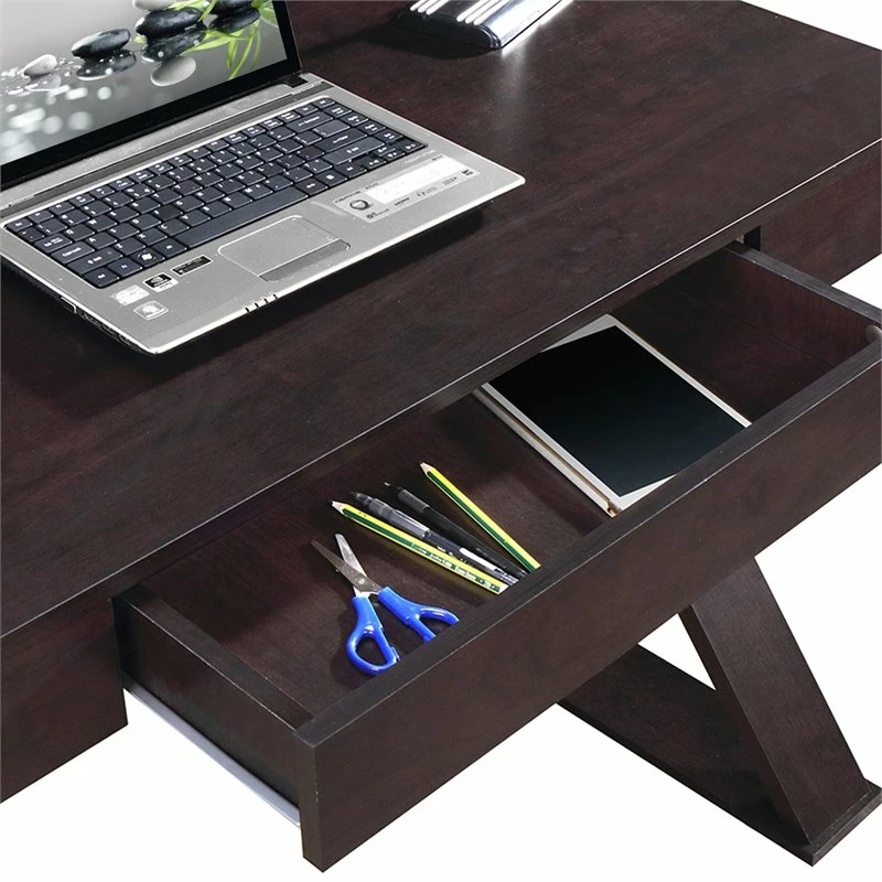 Techni Mobili Trendy Desk With Drawer In Espresso 6 Techni Mobili Trendy Desk With Drawer In Espresso - Image 4