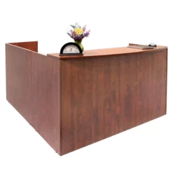 Regency Legacy L-Shaped Reception Desk In Cherry -CYMAX Sales 490647 3 L