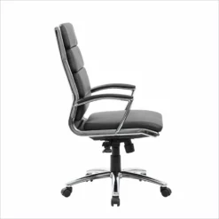 Boss Office Executive CaressoftPlus Chair With Metal Chrome Finish -CYMAX Sales 498905 1 L