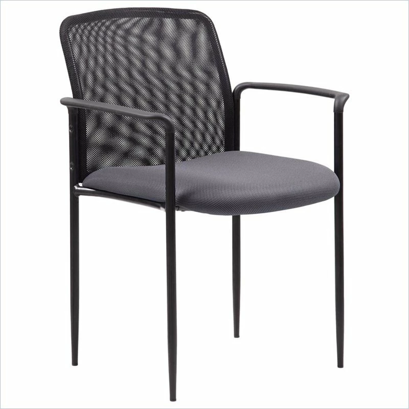 Boss Office Stackable Mesh Guest Chair In Blue 3 Boss Office Stackable Mesh Guest Chair In Blue
