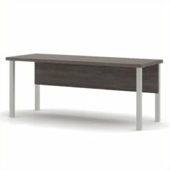 Bestar Pro-Linea Table With Metal Legs In White