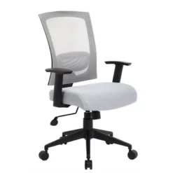Boss Office Products Mesh Back Task Office Chair In Gray