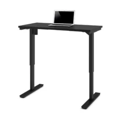 Bestar 30" X 60" Power Adjustable Standing Desk In Black -CYMAX Sales 522608 2 L