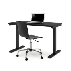 Bestar 30" X 60" Power Adjustable Standing Desk In Black -CYMAX Sales 522608 3 L