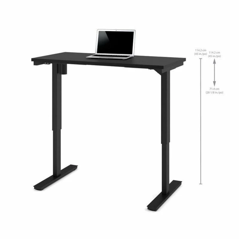 Bestar 24" X 48" Power Adjustable Standing Desk In Black 5 Bestar 24" X 48" Power Adjustable Standing Desk In Black - Image 3