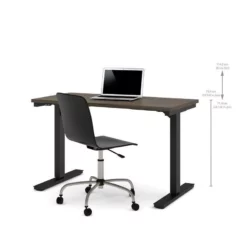 Bestar 24" X 48" Power Adjustable Standing Desk In Antigua 11 Bestar 24" X 48" Power Adjustable Standing Desk In Antigua -CYMAX Sales 522611 1 L