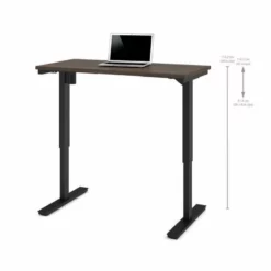 Bestar 24" X 48" Power Adjustable Standing Desk In Antigua 10 Bestar 24" X 48" Power Adjustable Standing Desk In Antigua -CYMAX Sales 522611 L