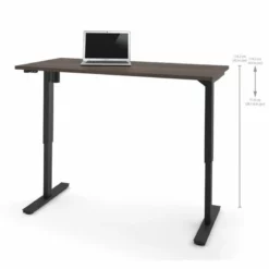 Bestar 30" X 60" Power Adjustable Standing Desk In Antigua