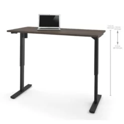 Bestar 24" X 48" Power Adjustable Standing Desk In Antigua