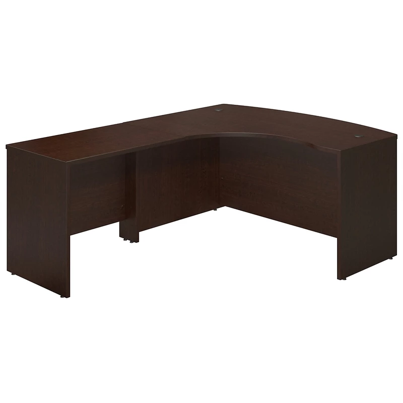 Bush Business Furniture Series C Elite 60W X 43D Left Bowfront Desk Shell In Cherry 4 Bush Business Furniture Series C Elite 60W X 43D Left Bowfront Desk Shell In Cherry - Image 2
