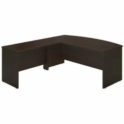 Bush Business Furniture Series C Elite 72W X 36D Bowfront Desk Shell In Mocha Cherry