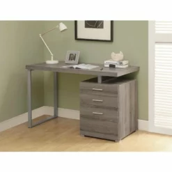 Computer Desk Home Office Laptop Storage Drawers 48"L Work Metal Beige -CYMAX Sales 528980 L 1