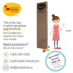 South Shore Gascony Computer Desk With Keyboard Tray In Pure White -CYMAX Sales 552852 7 L