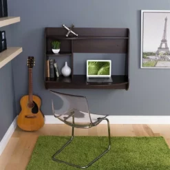 Prepac Kurv Floating Desk In Espresso -CYMAX Sales 556286 3 L