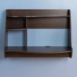 Prepac Kurv Floating Desk In Espresso -CYMAX Sales 556286 4 L