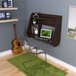 Prepac Kurv Floating Desk In Espresso -CYMAX Sales 556286 L