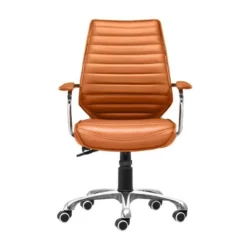 ZUO Enterprise Low Back Office Chair Orange -CYMAX Sales 673810 3 L