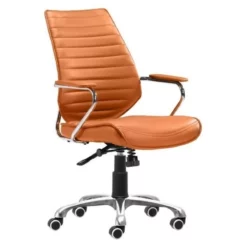 ZUO Enterprise Low Back Office Chair Orange