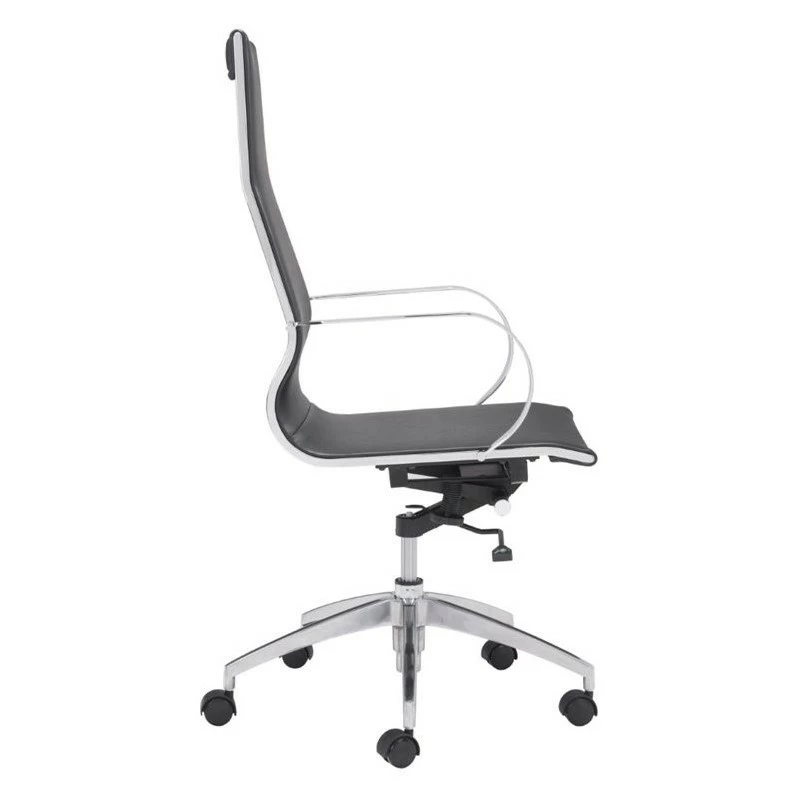 Glider High Back Office Chair Black 4 Glider High Back Office Chair Black - Image 2