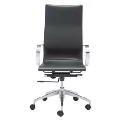 Glider High Back Office Chair Black 8 Glider High Back Office Chair Black -CYMAX Sales 673811 3 L