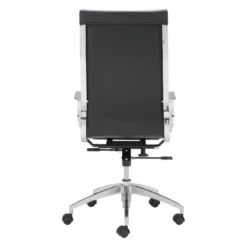 Glider High Back Office Chair Black 9 Glider High Back Office Chair Black -CYMAX Sales 673811 4 L
