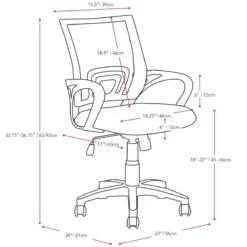 CorLiving Workspace Mesh Fabric Back Swivel Office Chair In Lime Green -CYMAX Sales 674736 1 L