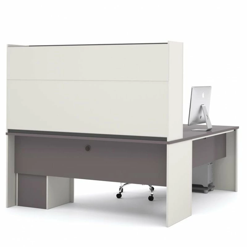 Bestar Connexion L-shaped Workstation With Lateral File In Slate And Sandstone 6 Bestar Connexion L-shaped Workstation With Lateral File In Slate And Sandstone - Image 4